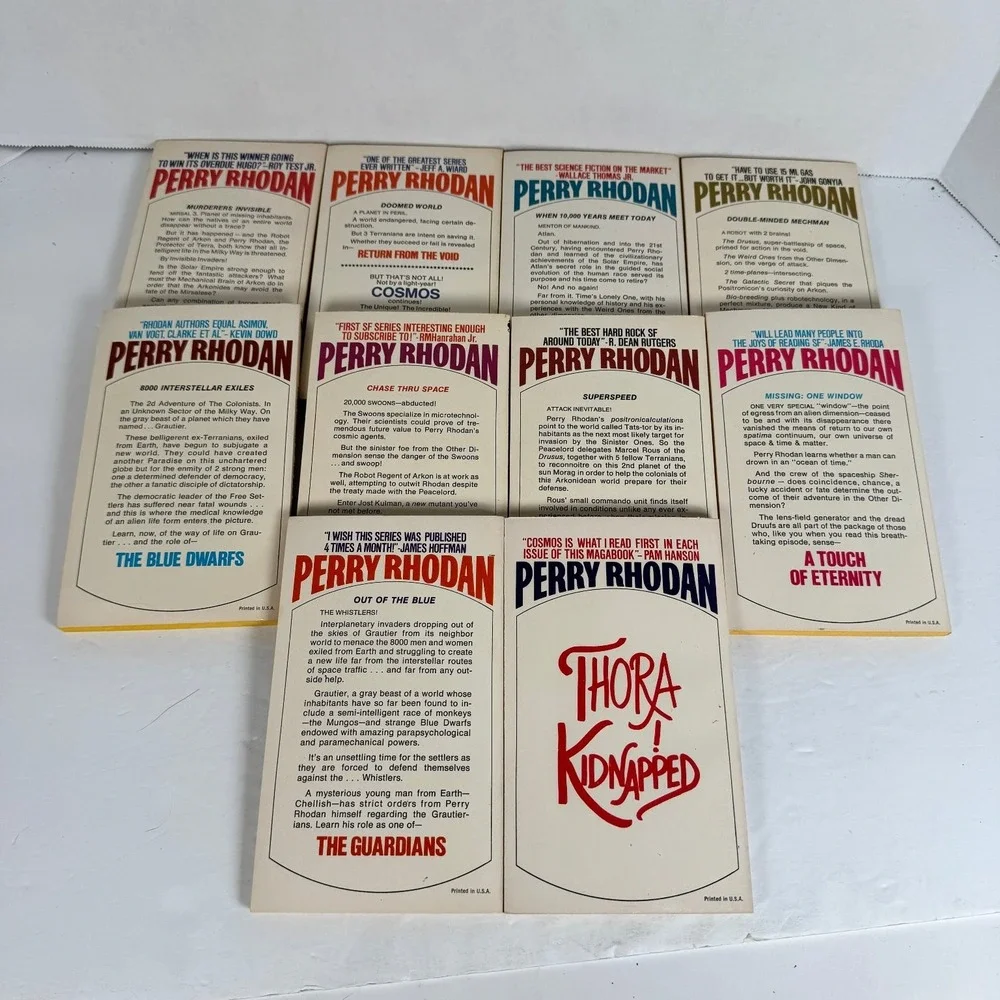 Perry Rhodan Books 50-59 Lot 1974 First Ace Printing Sci-Fi Pulp Pocket Novel